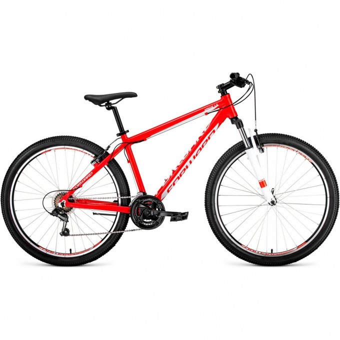 Велосипед FORWARD APACHE 27,5 1.0 (2020) красный/белый с рамой 15" 79065 KRASNYII/BELYII 15