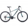 Велосипед FORWARD APACHE 27,5 1.0 (2021) серый/бирюзовый с рамой 15" 74405 SERYII/BIRYUZOVYII 15