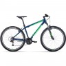 Велосипед FORWARD APACHE 27,5 1.0 CLASSIC (2022) синий/ярко-зеленый с рамой 15" 94937 SINII/YARKO-ZELENYII 15