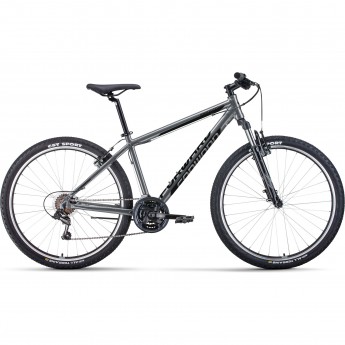 Велосипед FORWARD APACHE 27,5 1.0 CLASSIC 27,5", рама 15", серый/черный, 2022 Велосипед FORWARD APACHE 27,5 1.0 CLASSIC 27,5", рама 15", серый/черный, 2022