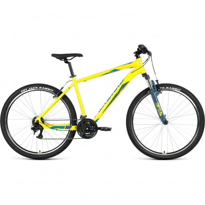 Велосипед FORWARD APACHE 27,5 1.2 (2022) желтый/зеленый с рамой 15" 94620 JELTYII/ZELENYII 15