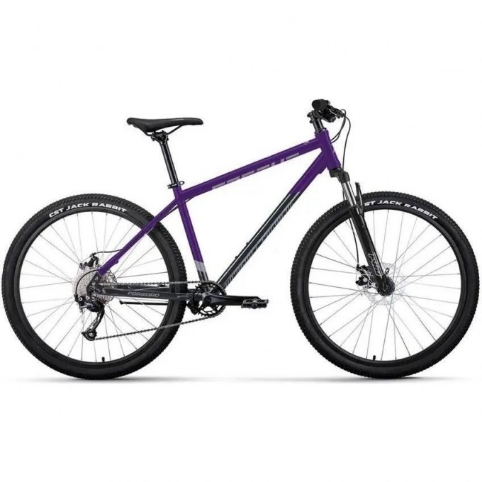 Велосипед FORWARD APACHE 27,5 2.0 D 27,5", рама 19", фиолетовый/темно-серый, 2023 RB3F780CAXBKXTQ