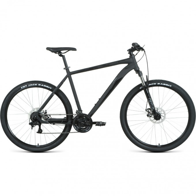 Велосипед FORWARD APACHE 27,5 2.2 D (2022) черный матовый/черный с рамой 15" 94622 CHERNYII 15