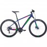 Велосипед FORWARD APACHE 27,5 3.0 HD (2022) фиолетовый/зеленый с рамой 15" 94623 FIOLETOVYII/ZELENYII 15