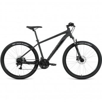 Велосипед FORWARD APACHE 27,5 3.2 HD, рама 19", 2022, черный матовый/черный