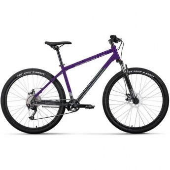 Велосипед FORWARD APACHE 29 2.0 D 29", рама 21", фиолетовый/темно-серый, 2023 Велосипед FORWARD APACHE 29 2.0 D 29", рама 21", фиолетовый/темно-серый, 2023