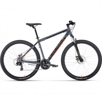 Велосипед FORWARD APACHE 29 2.0 D CLASSIC (2022) серый матовый/оранжевый с рамой 17" Велосипед FORWARD APACHE 29 2.0 D CLASSIC (2022) серый матовый/оранжевый с рамой 17"