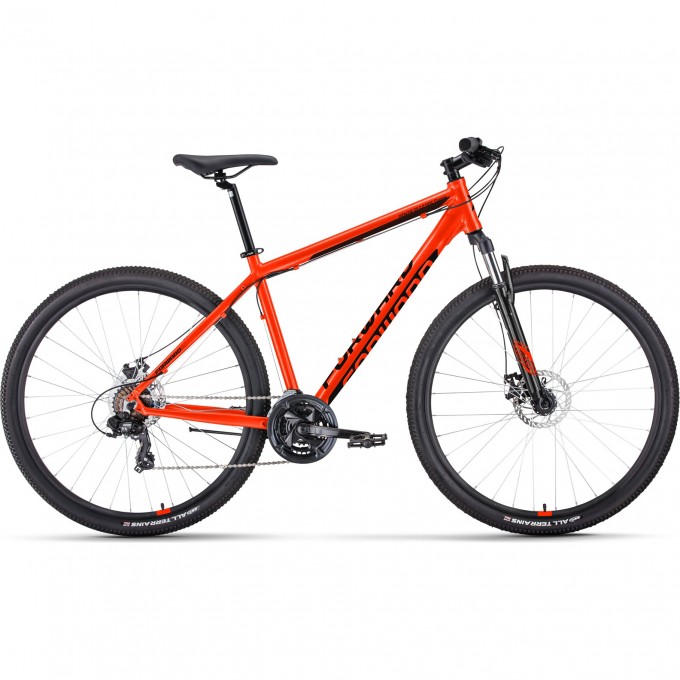 Велосипед FORWARD APACHE 29 2.0 D CLASSIC, рама 17", 2022, красный/черный RBK22FW29104