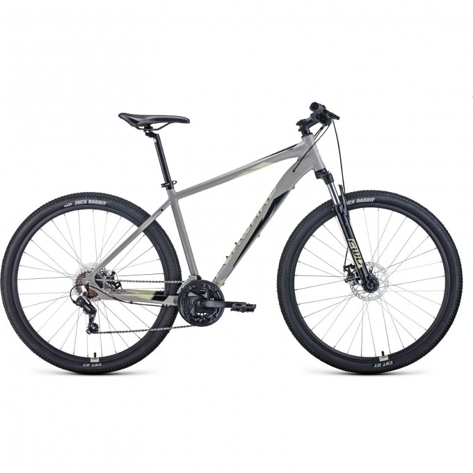 Велосипед FORWARD APACHE 29 2.0 D, рама 17", 2022, серый/бежевый RBK22FW29420