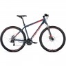 Велосипед FORWARD APACHE 29 2.0 disc (2020) серый/красный с рамой 17" 74403 SERYII/KRASNYII 17
