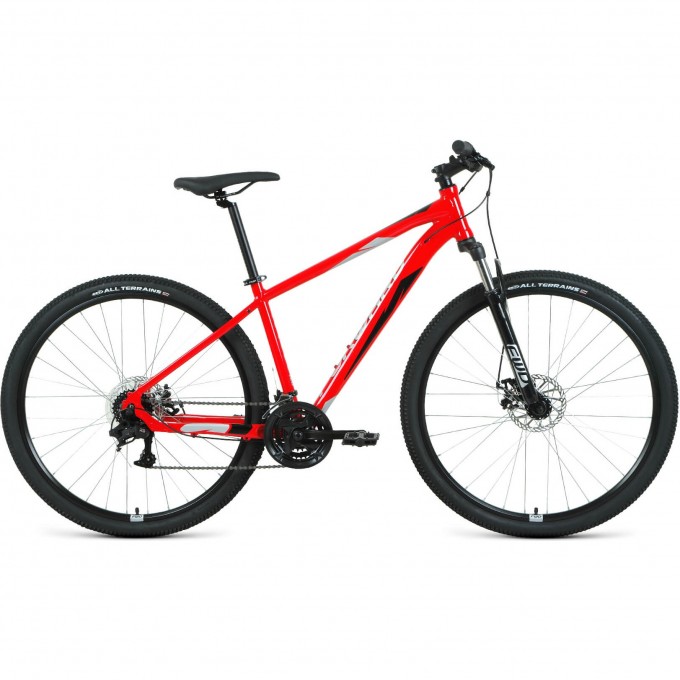Велосипед FORWARD APACHE 29 2.2 D (2022) красный/серебристый с рамой 17" 94922 KRASNYII/SEREBRISTYII 17