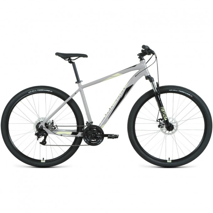 Велосипед FORWARD APACHE 29 2.2 D (2022) серый/бежевый с рамой 17" 94922 SERYII/BEJEVYII 17