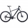 Велосипед FORWARD APACHE 29 3.0 disc, рама 17", 2020-2021, черный матовый/черный RBKW1M69Q017