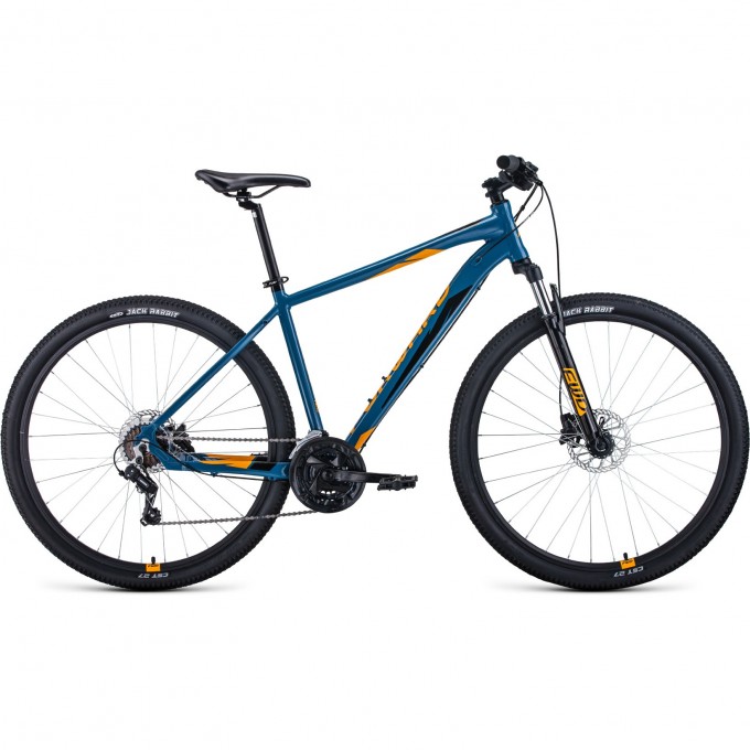 Велосипед FORWARD APACHE 29 3.0 HD (2022) бирюзовый/оранжевый с рамой 17" 95328 BIRYUZOVYII 17