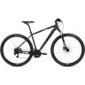 Велосипед FORWARD APACHE 29 3.2 disc (2021) черный матовый/серебристый с рамой 17" 75172 CHERNYII/SEREBRISTYII 17