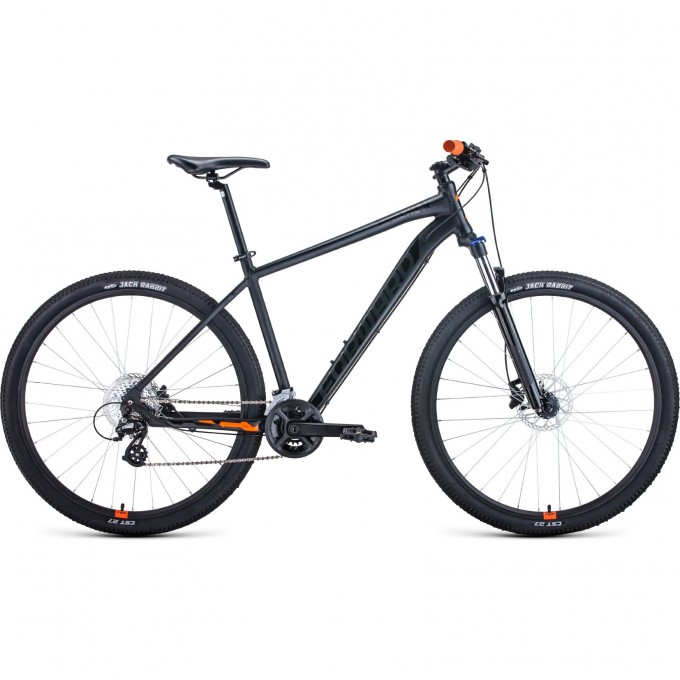 Велосипед FORWARD APACHE 29 X (2021) черный матовый/черный с рамой 17" 75170 CHERNYII MATOVYII 17