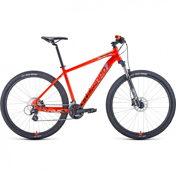 Велосипед FORWARD APACHE 29 X (2021) оранжевый/черный с рамой 17" 75170 ORANJEVYII/CHERNYII 17