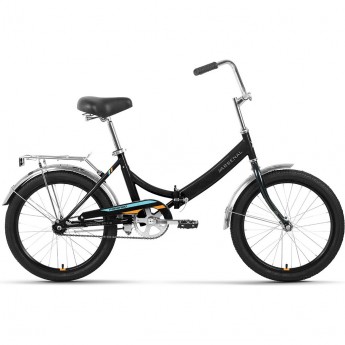Велосипед FORWARD ARSENAL 20 1.0, рама 14", 2022, черный/оранжевый