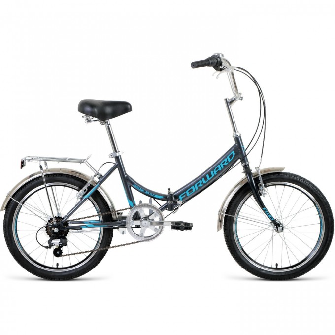 Велосипед FORWARD ARSENAL 20 2.0 (2021) темно-серый/бирюзовый с рамой 14" 74413 SERYII/BIRYUZOVYII 14