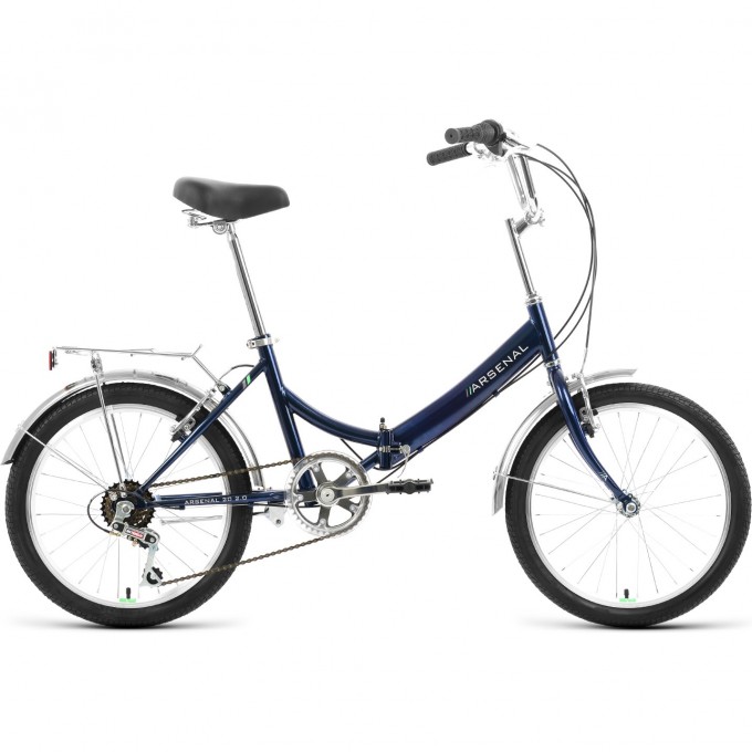 Велосипед FORWARD ARSENAL 20 2.0, рама 14", 2022, темно-серый/зеленый RBK22FW20536