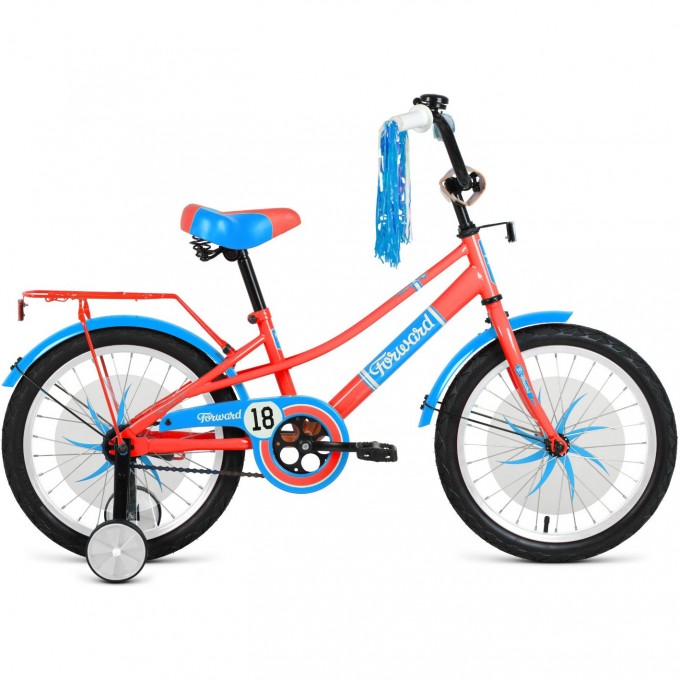 Велосипед FORWARD AZURE 18, 2020-2021, коралловый/голубой 1BKW1K1D1011