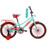 Велосипед FORWARD AZURE 18, 2020-2021, зеленый/красный 1BKW1K1D1013