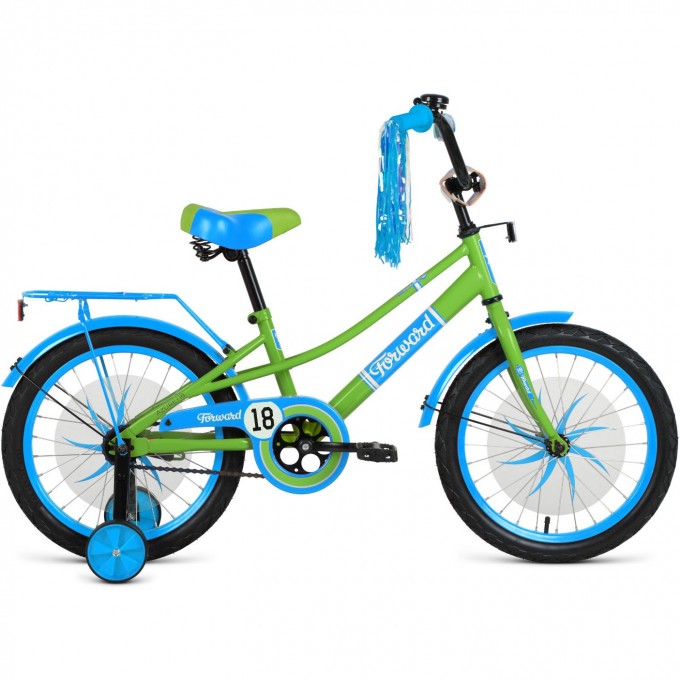 Велосипед FORWARD AZURE 20 (2020) зеленый/голубой 79067 ZELENYII/GOLYBOI