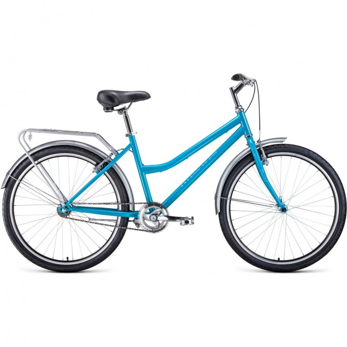 Велосипед FORWARD BARCELONA 26 1.0 (2020) голубой с рамой 17" 75149 GOLYBOI