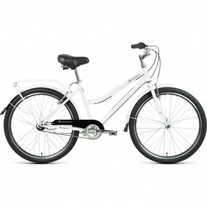 Велосипед FORWARD BARCELONA 26 3.0 (2022) белый/черный с рамой 17" 95306 BELYII/CHERNYII
