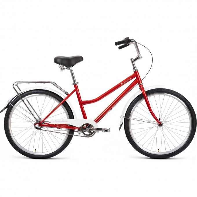 Велосипед FORWARD BARCELONA 26 3.0 (2022) красный/белый с рамой 17" 95306 KRASNYII/BELYII