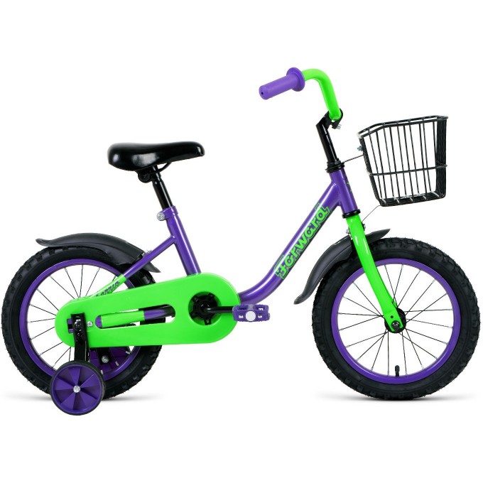 Велосипед FORWARD BARRIO 14 (2020) фиолетовый 79068 FIOLETOVYII
