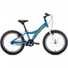 Велосипед FORWARD COMANCHE 20 1.0, рама 10.5", 2020-2021, голубой/желтый RBKW11601002