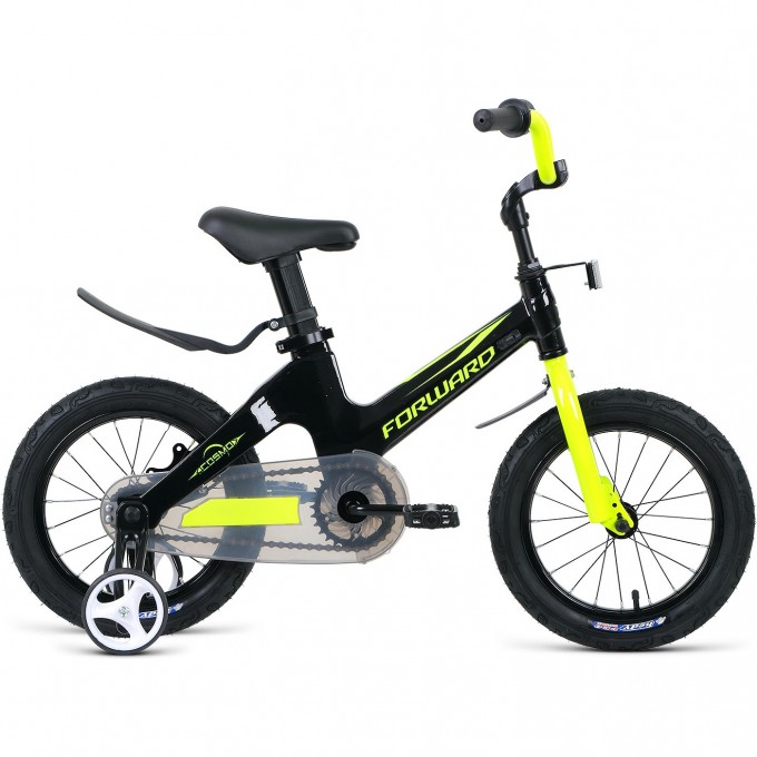 Велосипед FORWARD COSMO 14 (2020) черный/зеленый 79072 CHERNYII/ZELENYII
