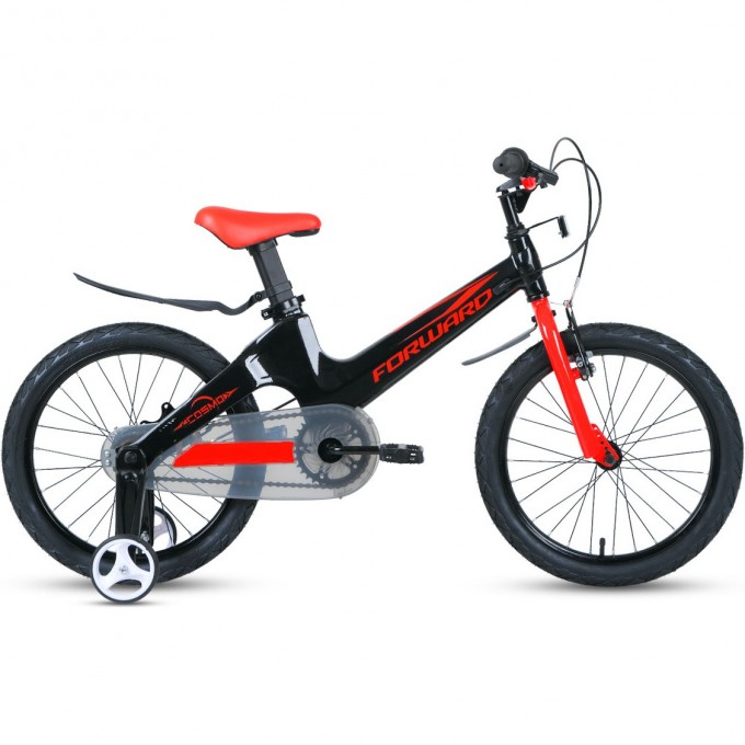 Велосипед FORWARD COSMO 18 2.0, 2020-2021, черный/красный 1BKW1K7D1025