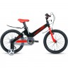 Велосипед FORWARD COSMO 18 2.0, 2022, черный/красный IBK22FW18202