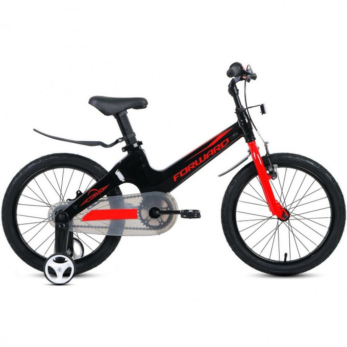 Велосипед FORWARD COSMO 18 (2020) черный/красный 79075 CHERNYII/KRASNYII