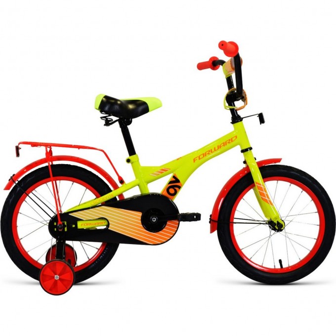 Велосипед FORWARD CROCKY 16 (2021) зеленый/оранжевый 74453 ZELENYII/ORANJEVYII