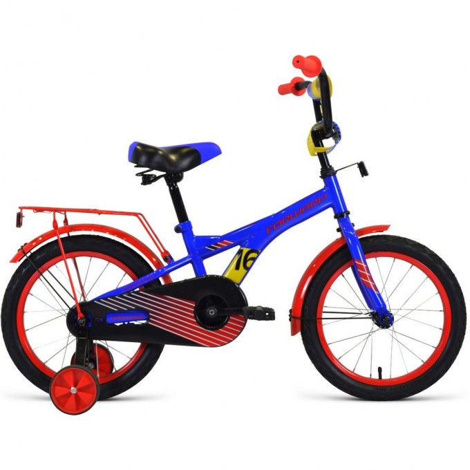 Велосипед FORWARD CROCKY 16 (2022) синий/красный 94610 SINII/KRASNYII