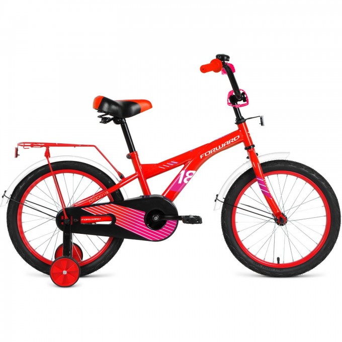 Велосипед FORWARD CROCKY 18, 2020-2021, красный/фиолетовый 1BKW1K1D1020