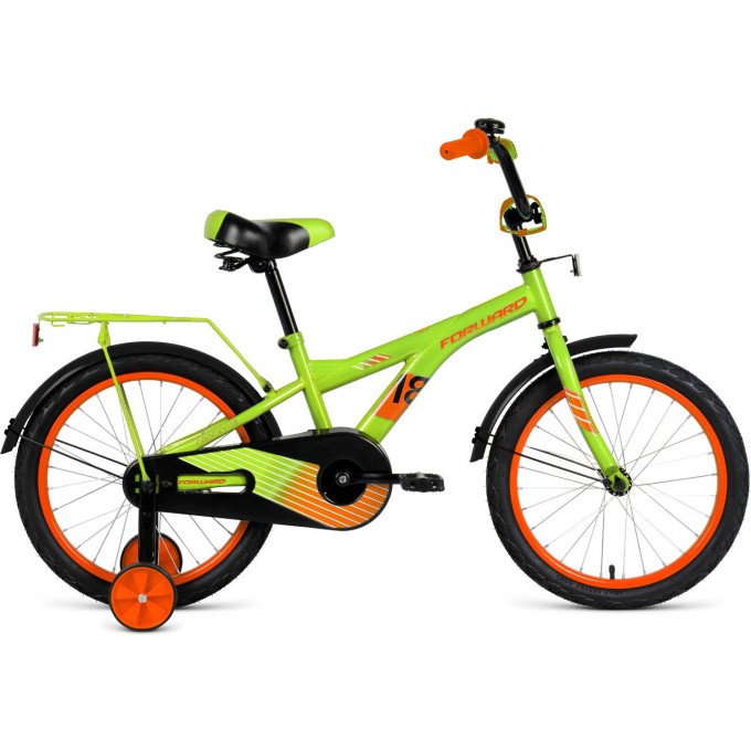 Велосипед FORWARD CROCKY 18, 2020-2021, зеленый/оранжевый 1BKW1K1D1018