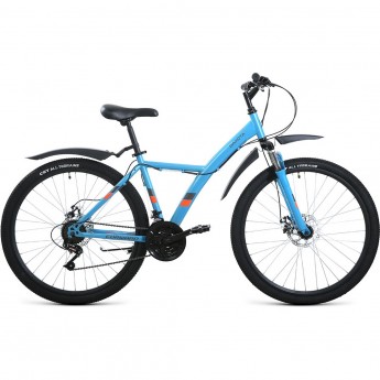 Велосипед FORWARD DAKOTA 27,5 2.0 D, рама 16.5", 2022, бирюзовый/ярко-оранжевый