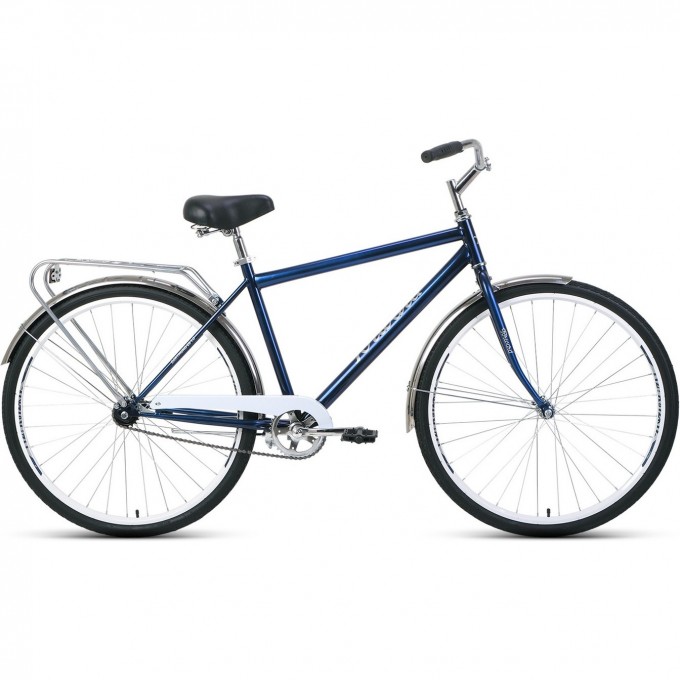 Велосипед FORWARD DORTMUND 28 1.0 (2021) темно-синий/белый 75574 TEMNO-SINII/BELYII