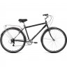 Велосипед FORWARD DORTMUND 28 2.0 (2021) черный/серебристый 74414 CHERNYII/SEREBRISTYII