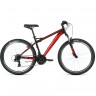 Велосипед FORWARD FLASH 26 1.2 S (2021) черный/красный с рамой 15" 79406 CHERNYII/KRASNYII 15