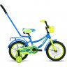 Велосипед FORWARD FUNKY 14, 2020-2021, голубой/ярко-зеленый 1BKW1K1B1019