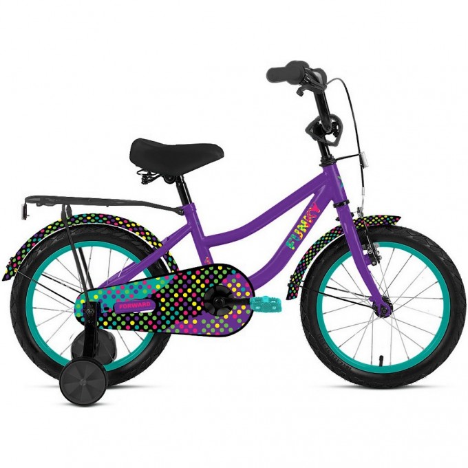 Велосипед FORWARD FUNKY 18"(1 ск.) 2023, фиолетовый IB3FE1117XVTXXX