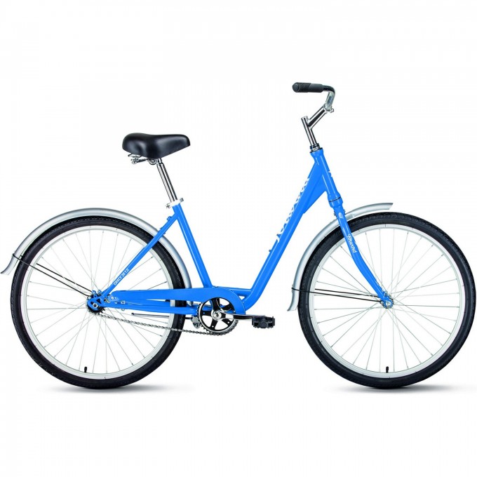Велосипед FORWARD GRACE 26 1.0 (2021) синий/белый с рамой 17" 75181 SINII/BELYII