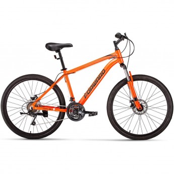 Велосипед FORWARD HARDI 26 2.0 D (2022) оранжевый/черный с рамой 16"