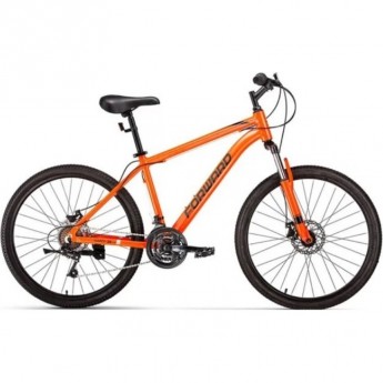 Велосипед FORWARD HARDI 26 2.0 D FR 26" 21 18" 2023 оранжевый/черный Велосипед FORWARD HARDI 26 2.0 D FR 26" 21 18" 2023 оранжевый/черный