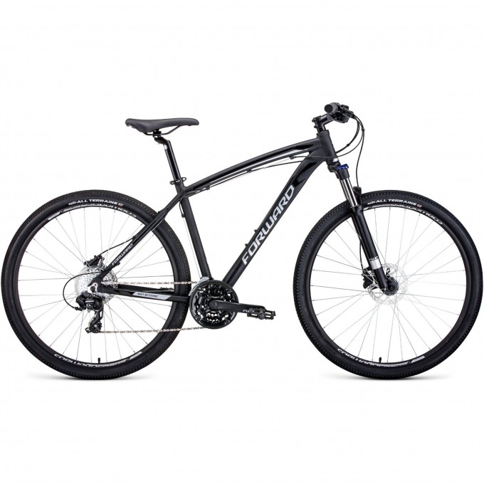 Велосипед FORWARD NEXT 29 3.0 disc (2020) черный матовый/серый с рамой 17" 75136 CHERNYII/SERYII 17